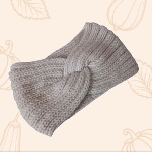White Knitted Headband